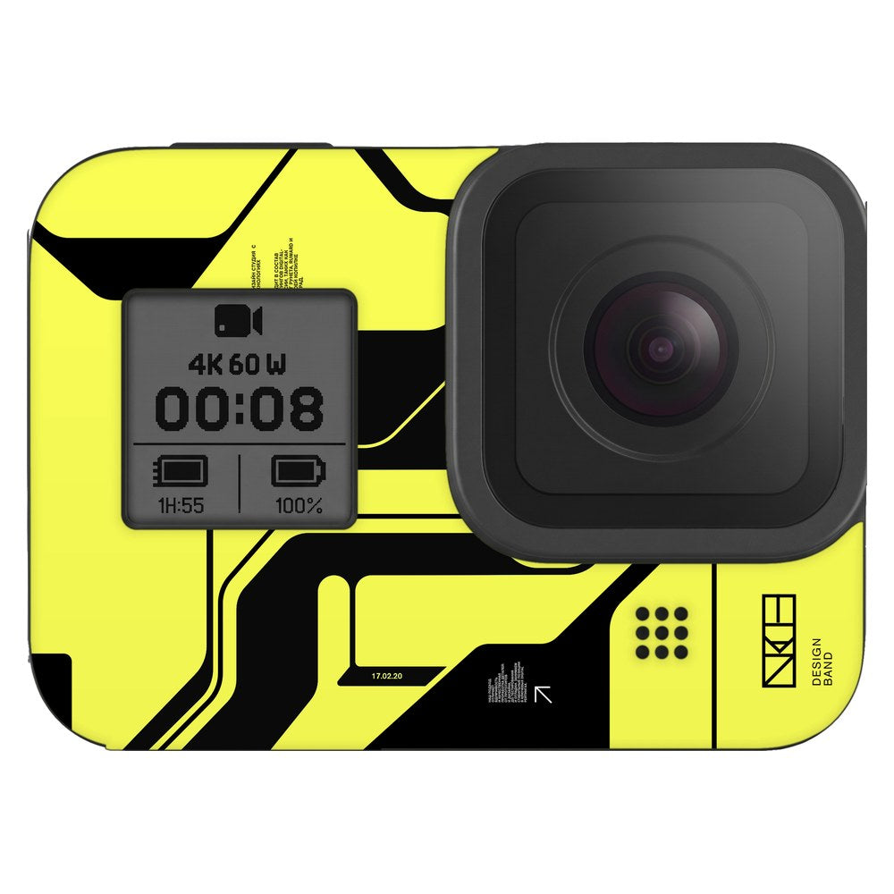 GoPro Hero 8 Black skin - Cyber Yellow & Black