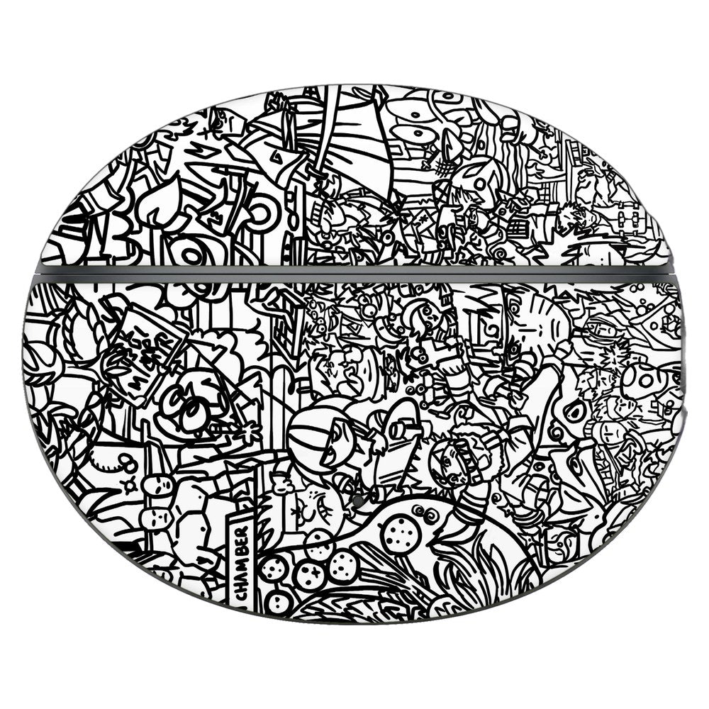 OnePlus Buds 4 skin - Classic Doodle