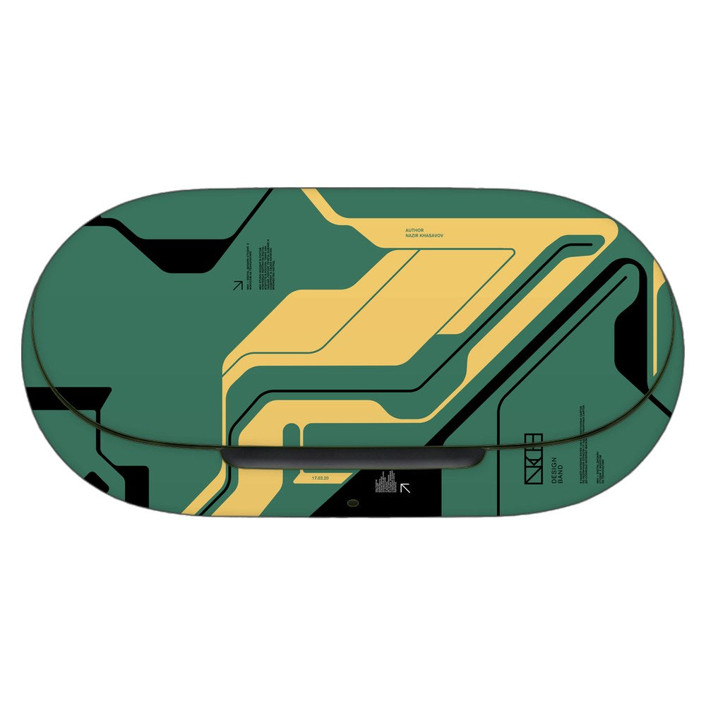 OnePlus Buds Z2 skin - Curcuit Green