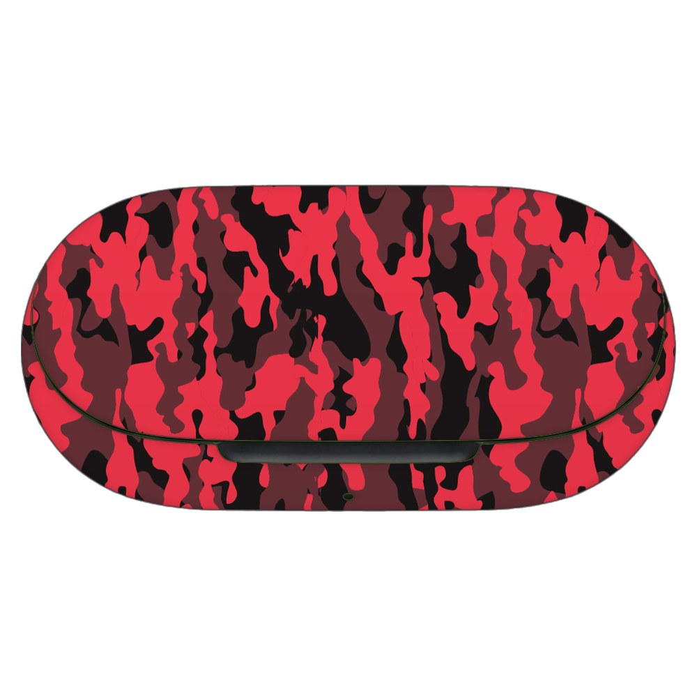 OnePlus Buds Z2 skin - Dark Red Camo