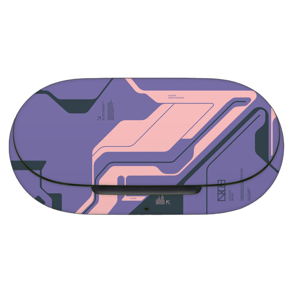 OnePlus Buds Z2 skin - Purple Cyberpunk