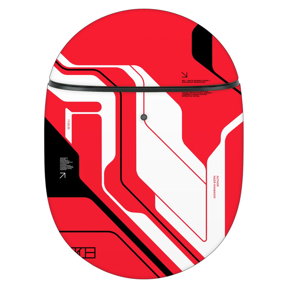 Google Pixel Buds Pro 2 skin - Cyber Red