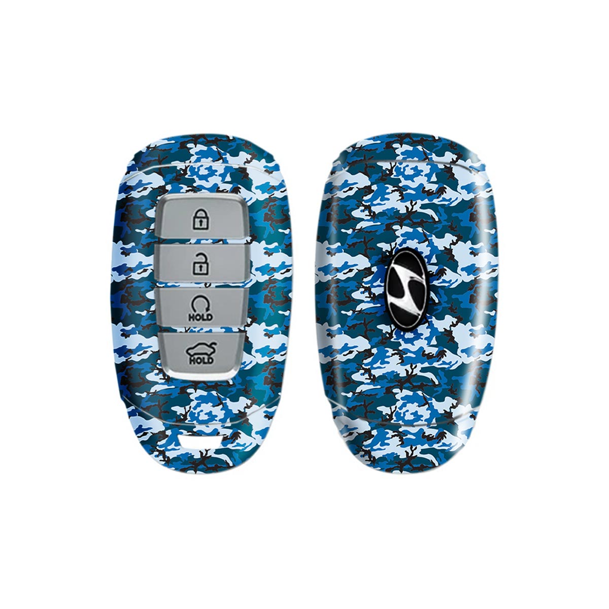 Digital Blue - Car Key Skins