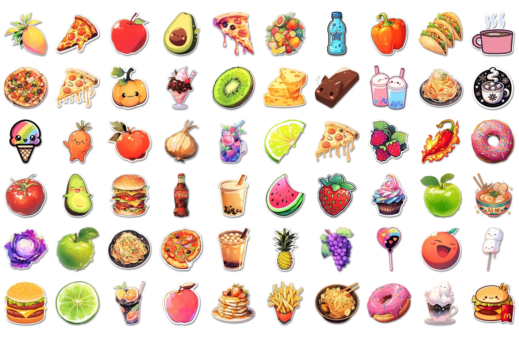 Food & Drink Sticker Bundle - every sticker in the bundle