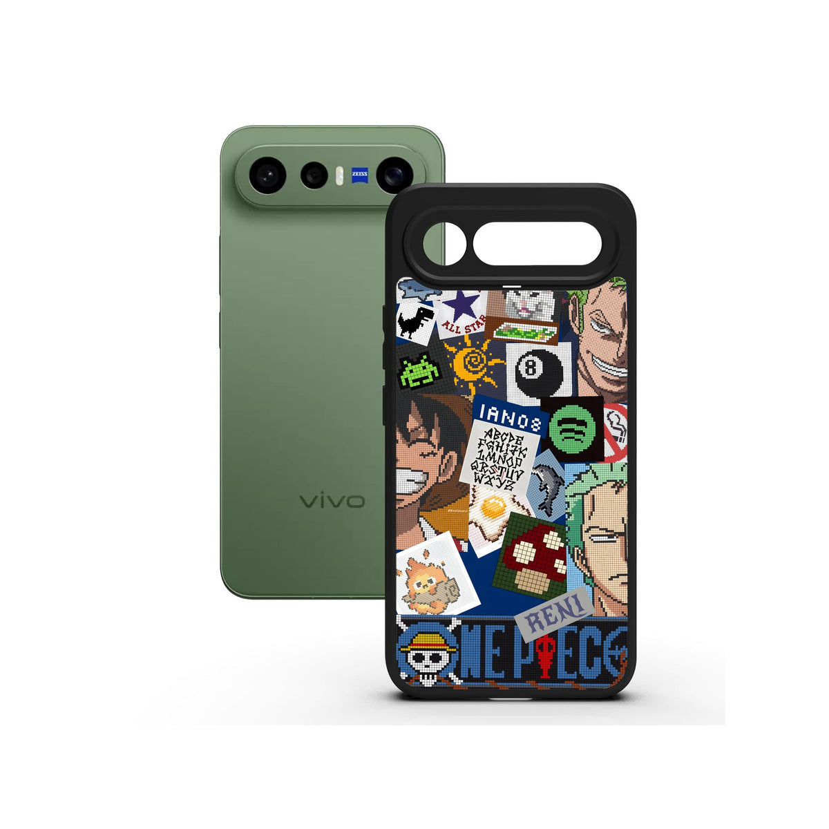 Glitch Pop printed Doyers case, alternate view