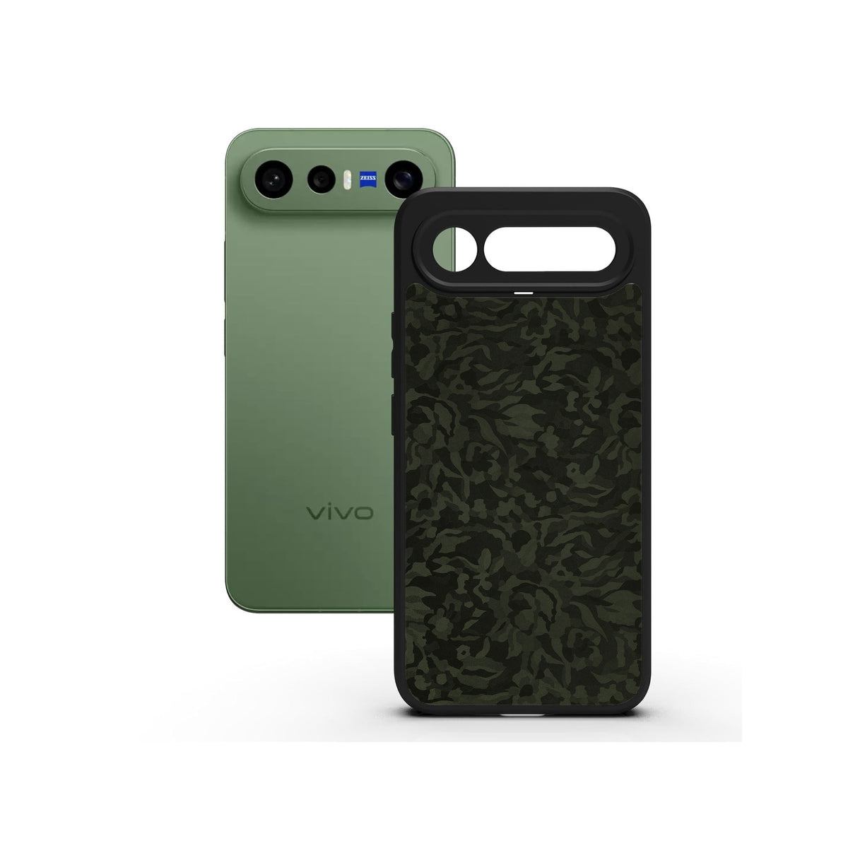 Green Camo printed Doyers case, alternate view