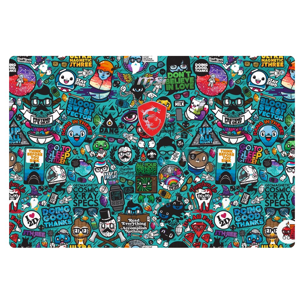MSI GE60 2PC Apache MS-16GF laptop skin - Blue Sketch