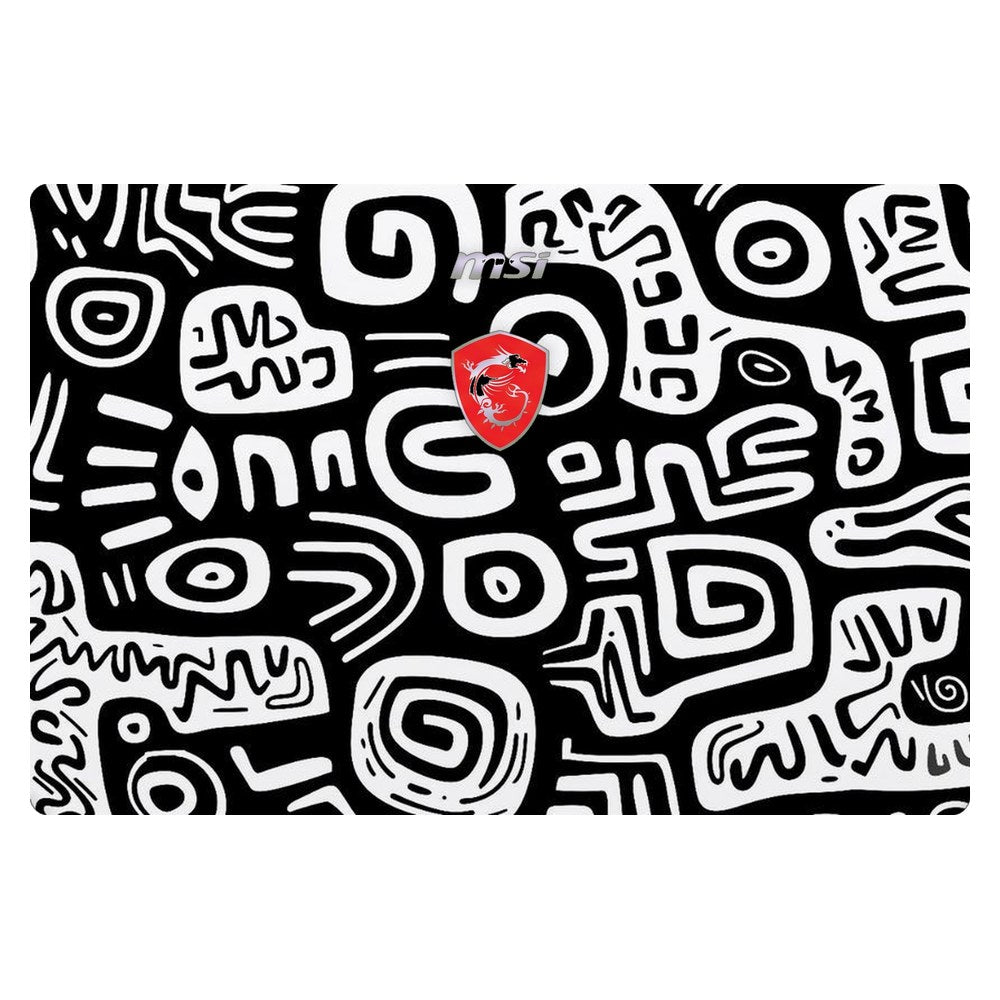 MSI GE60 2PC Apache MS-16GF laptop skin - Monochrome Primitive Art