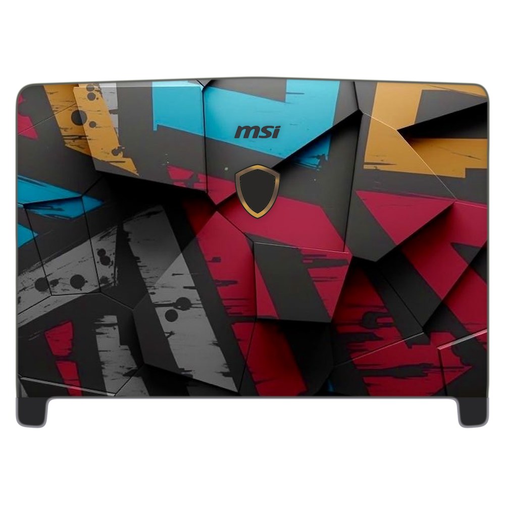 MSI Dominator Pro GT62VR-7RE laptop skin - Angled Blocks