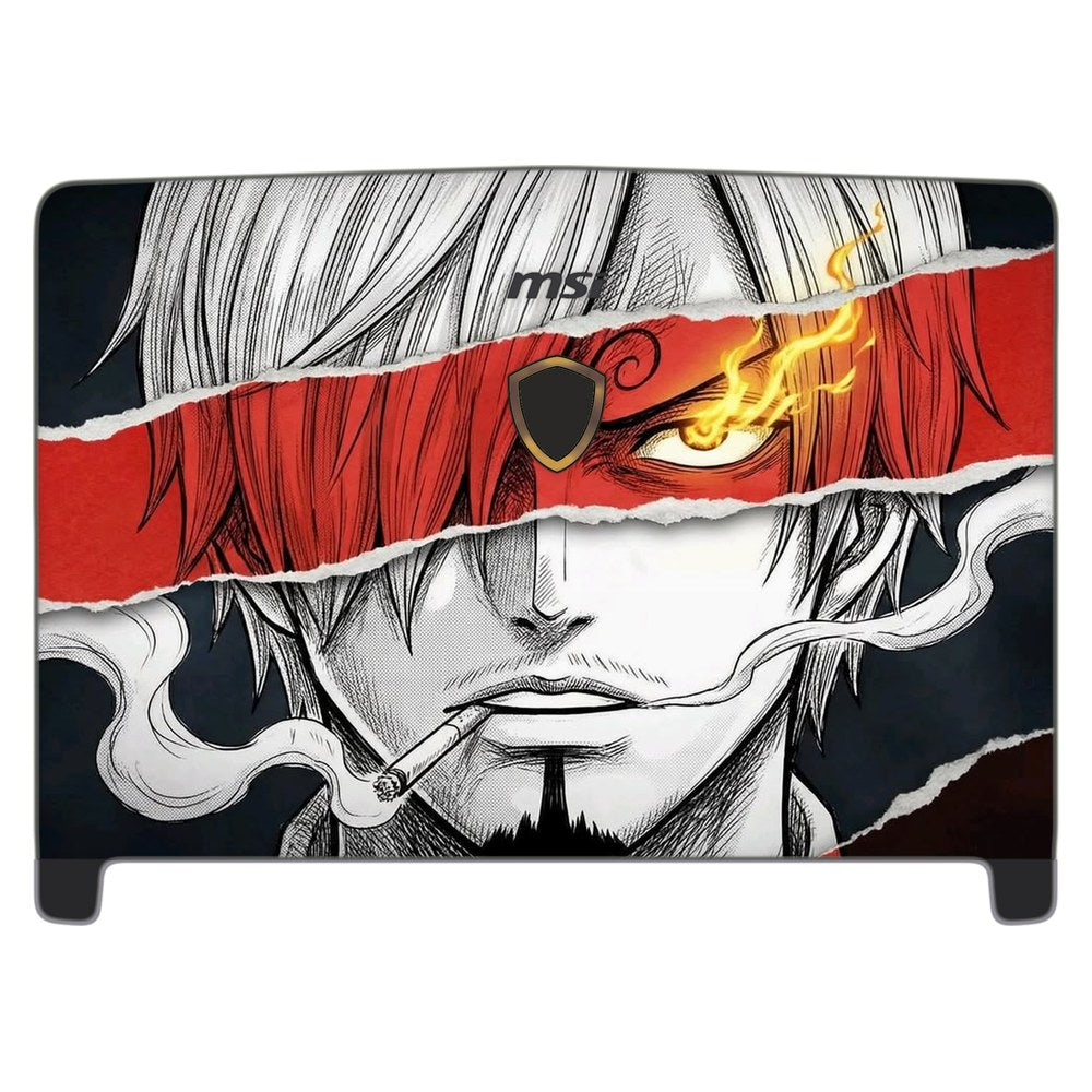 MSI Dominator Pro GT62VR-7RE laptop skin - Black Leg Inferno