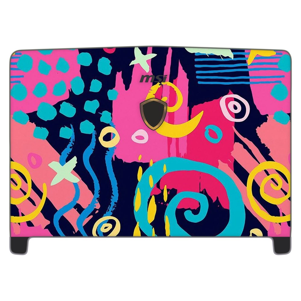 MSI Dominator Pro GT62VR-7RE laptop skin - Geometric Neon Graphic