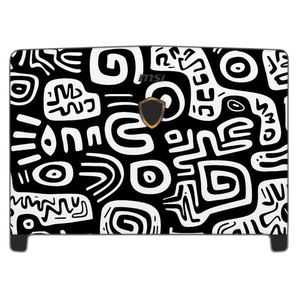 MSI Dominator Pro GT62VR-7RE laptop skin - Monochrome Primitive Art