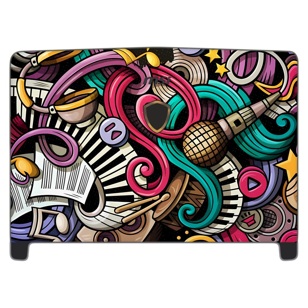 MSI Dominator Pro GT62VR-7RE laptop skin - Music Doodle