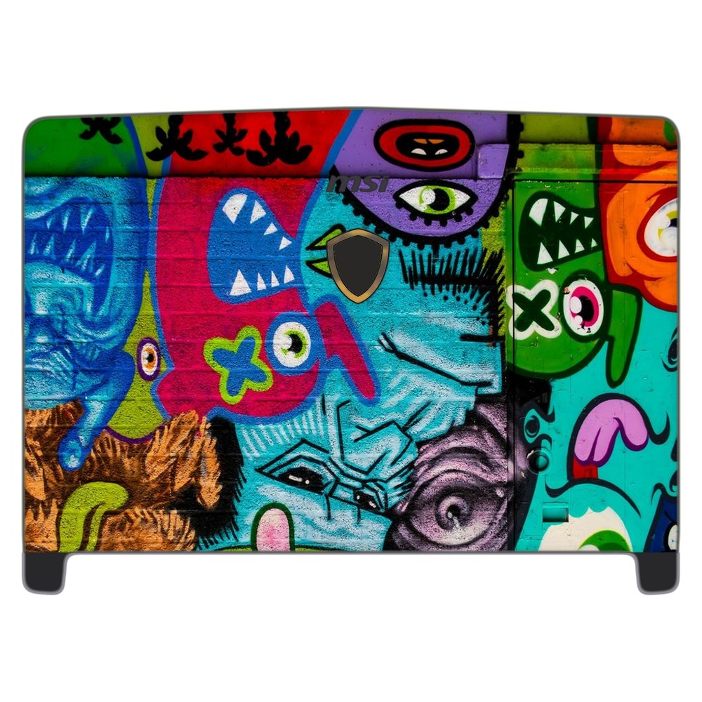 MSI Dominator Pro GT62VR-7RE laptop skin - Neon Doodles