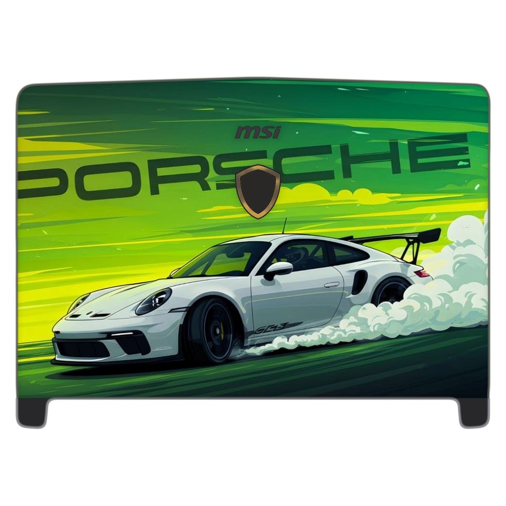 MSI Dominator Pro GT62VR-7RE laptop skin - Porsche Green Drift