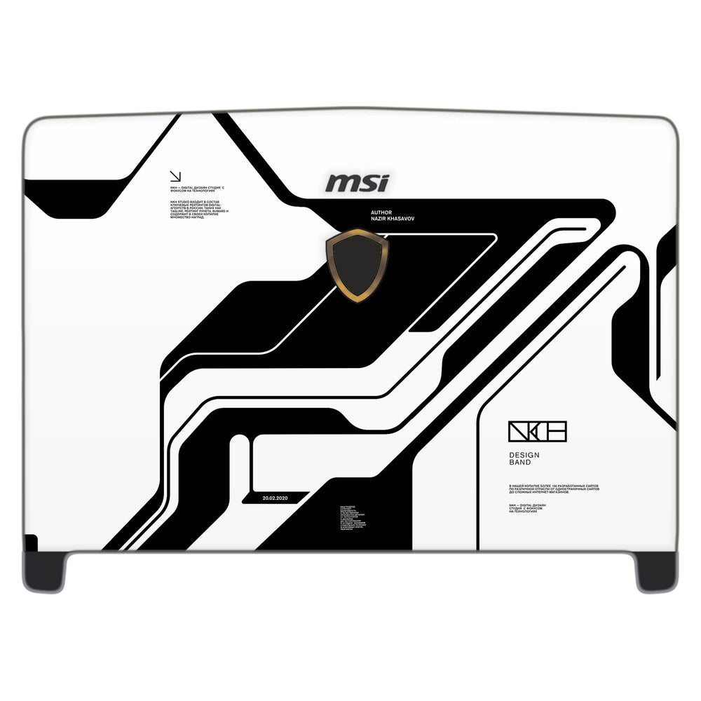 MSI Dominator Pro GT62VR-7RE laptop skin - White Cyberpunk