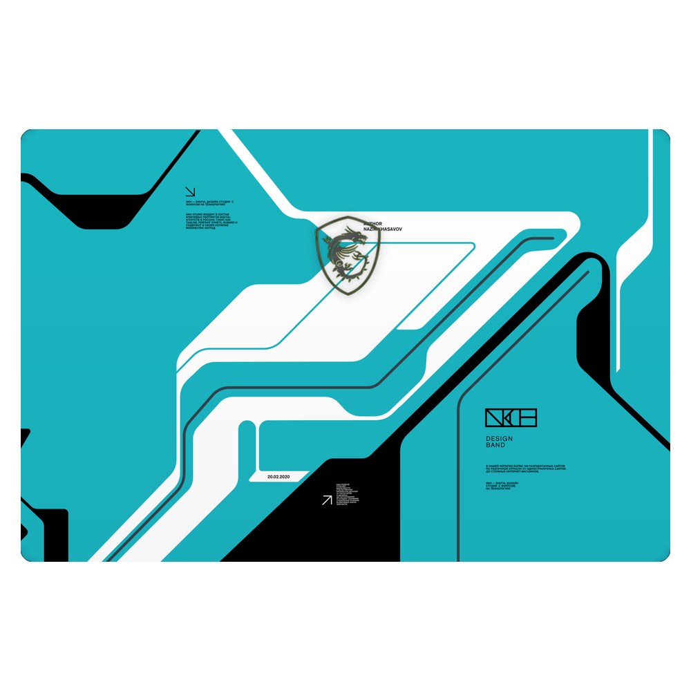MSI Prestige 15 A10SC laptop skin - Cyber Blue