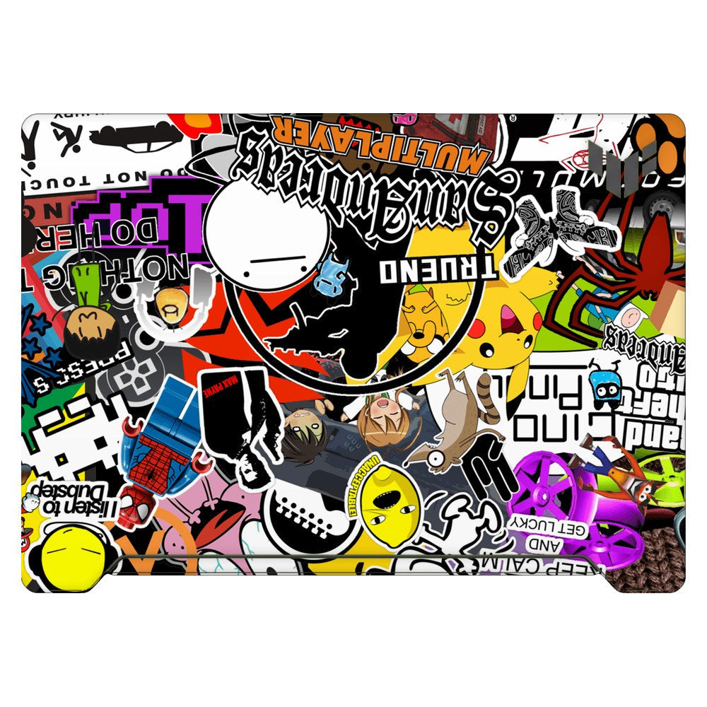 ASUS TUF Dash F15 FX517Z 2022 laptop skin - 90s Doodle