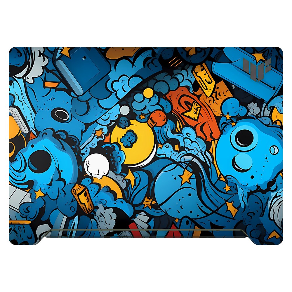 ASUS TUF Dash F15 FX517Z 2022 laptop skin - Doodle Frenzy