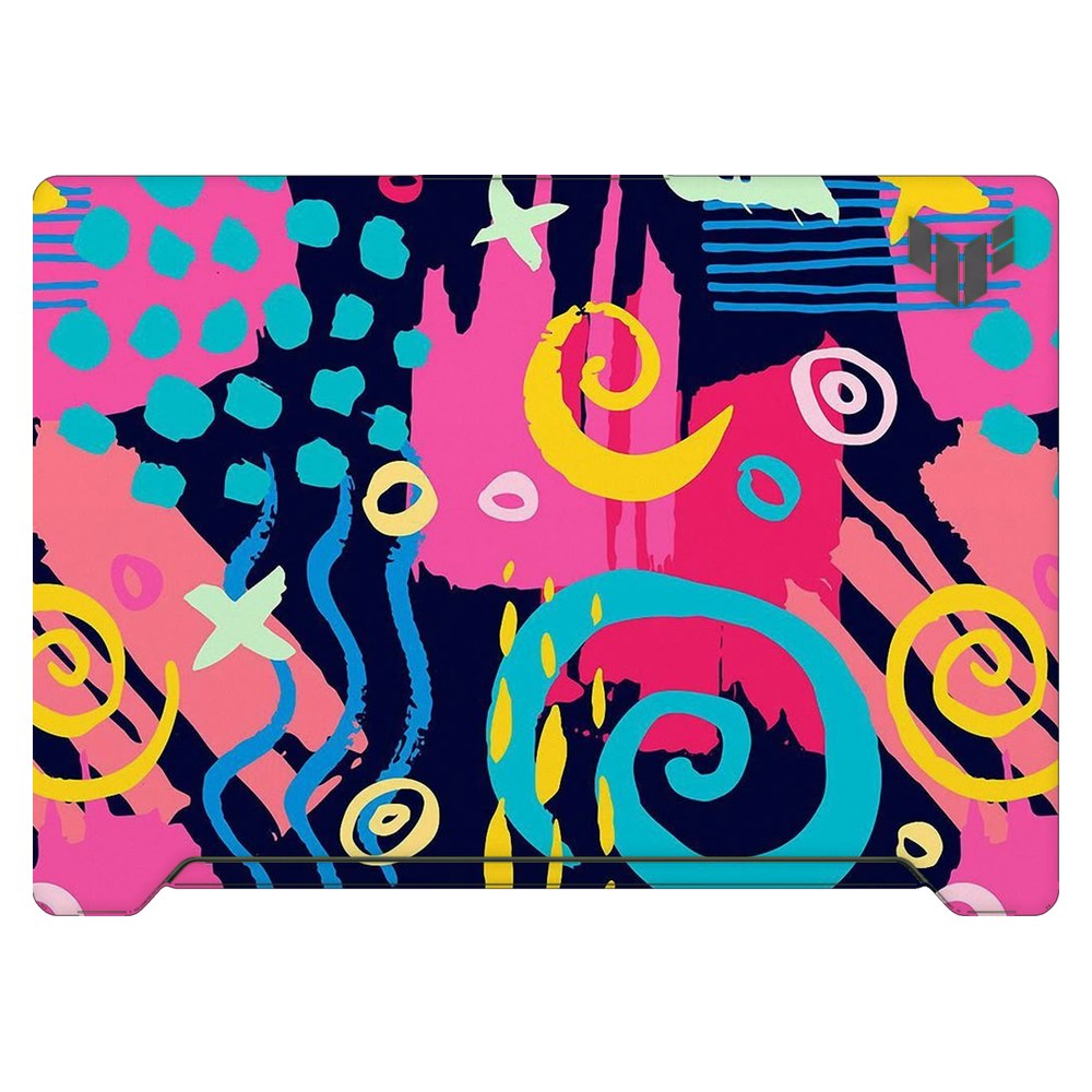 ASUS TUF Dash F15 FX517Z 2022 laptop skin - Geometric Neon Graphic