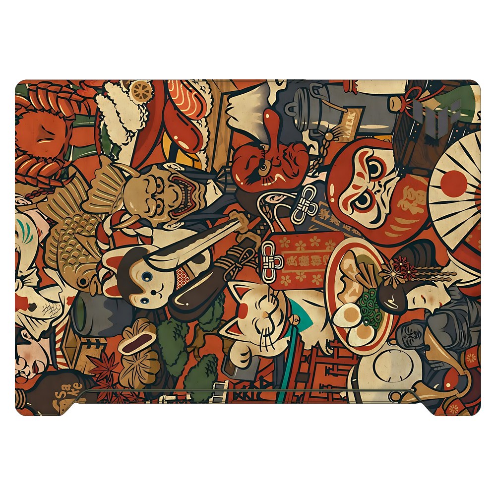 ASUS TUF Dash F15 FX517Z 2022 laptop skin - Koi Garden