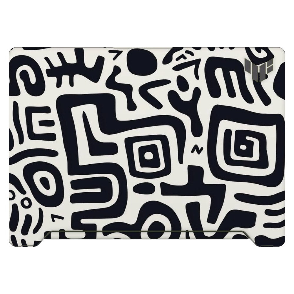 ASUS TUF Dash F15 FX517Z 2022 laptop skin - Minimalist Tribal Elements