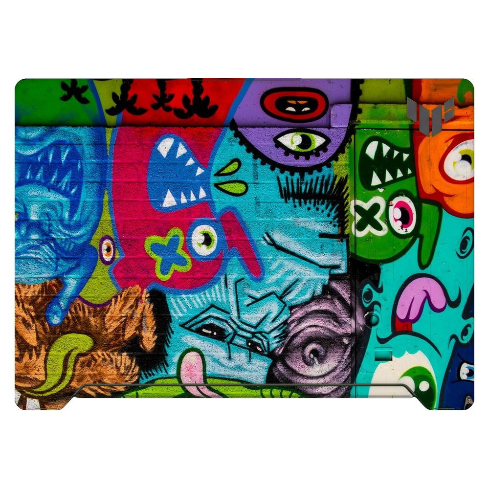 ASUS TUF Dash F15 FX517Z 2022 laptop skin - Neon Doodles