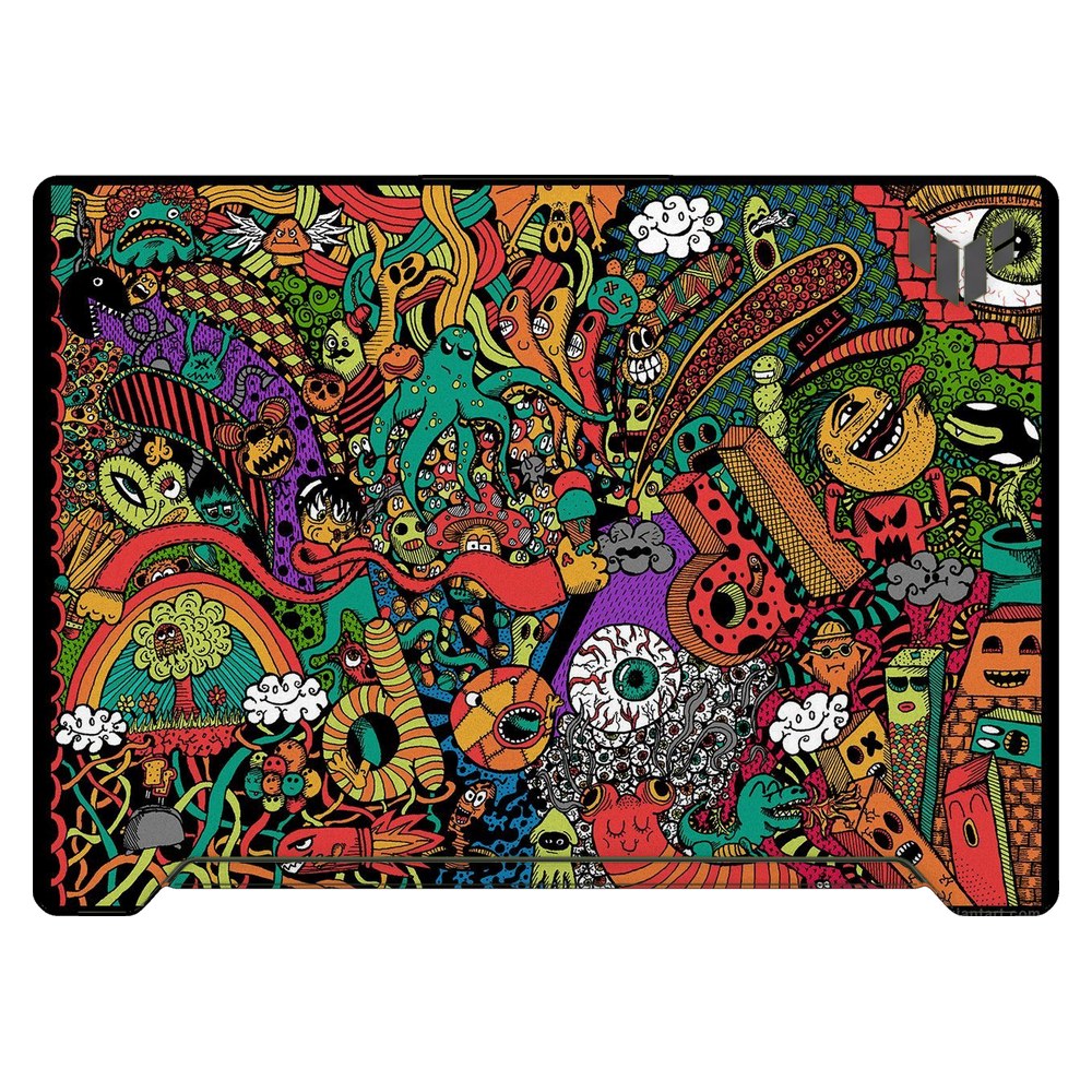 ASUS TUF Dash F15 FX517Z 2022 laptop skin - Nogre Doodle