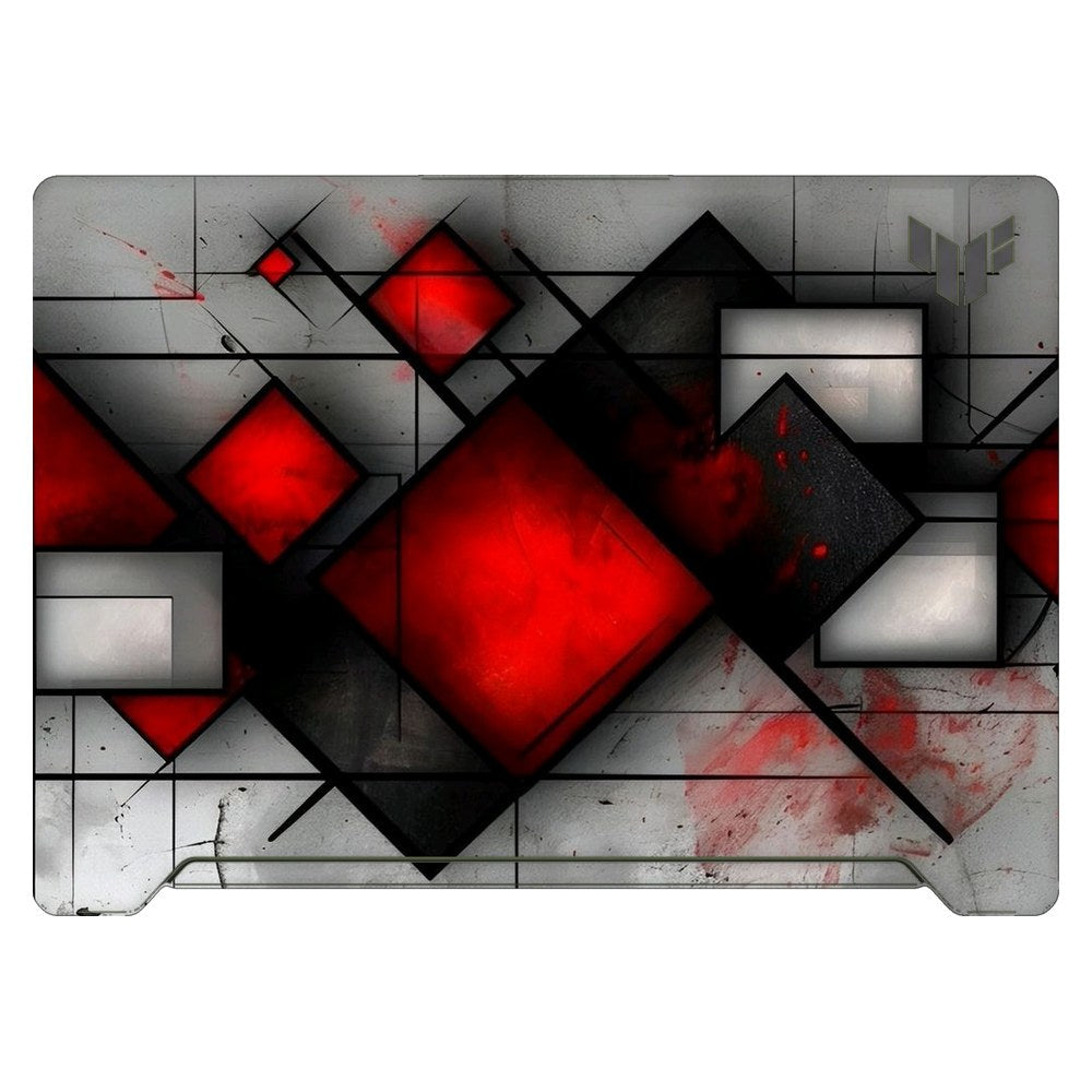 ASUS TUF Dash F15 FX517Z 2022 laptop skin - Red Squares