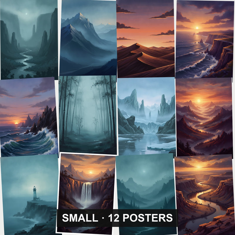 Nature Poster Bundle - 12 posters, every design shown
