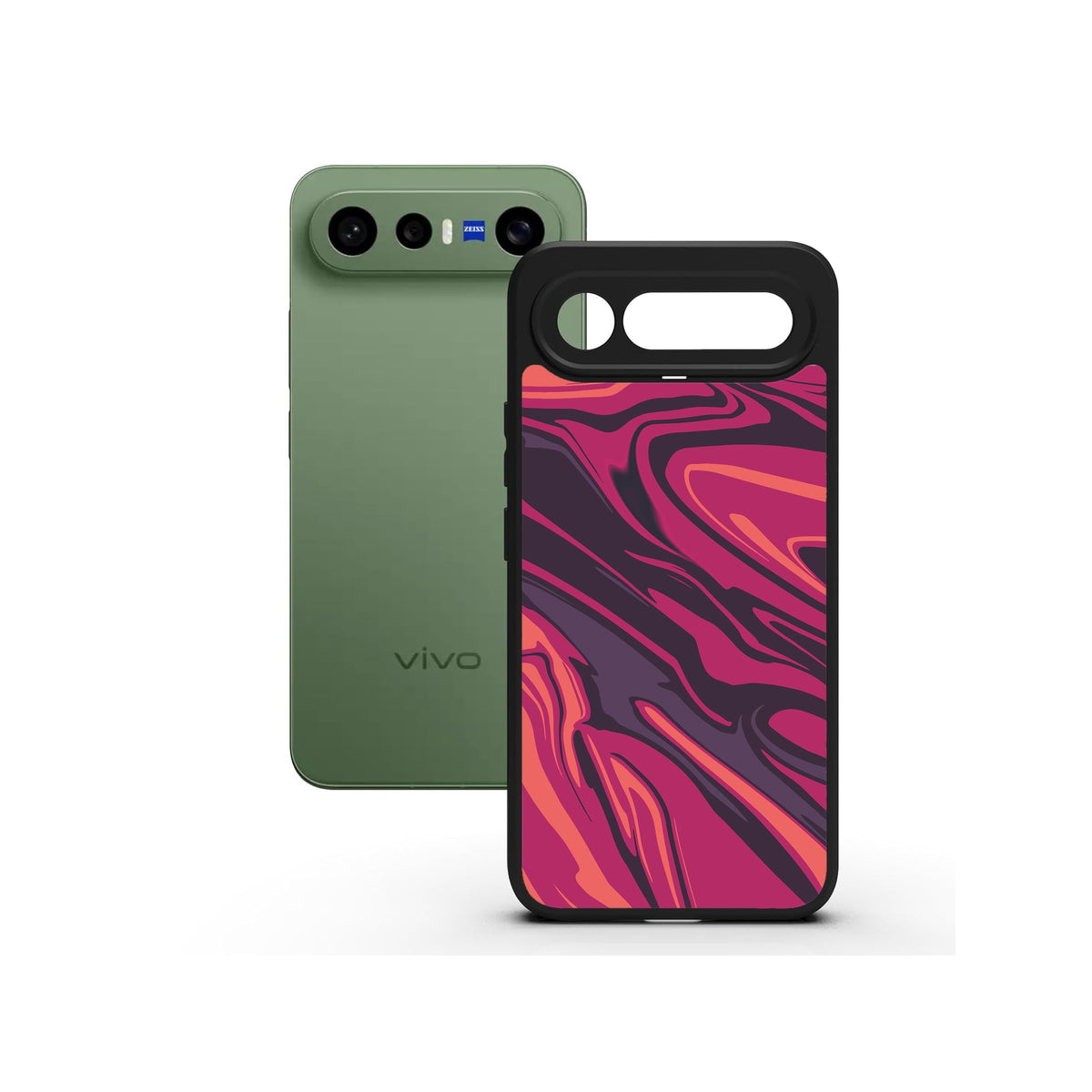 Poseidon Red printed Doyers case, alternate view