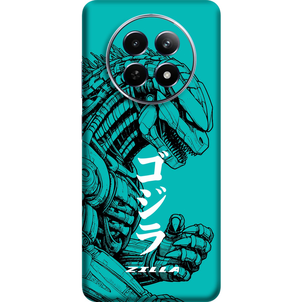 Zilla limited edition skin on Realme 12x (5G)