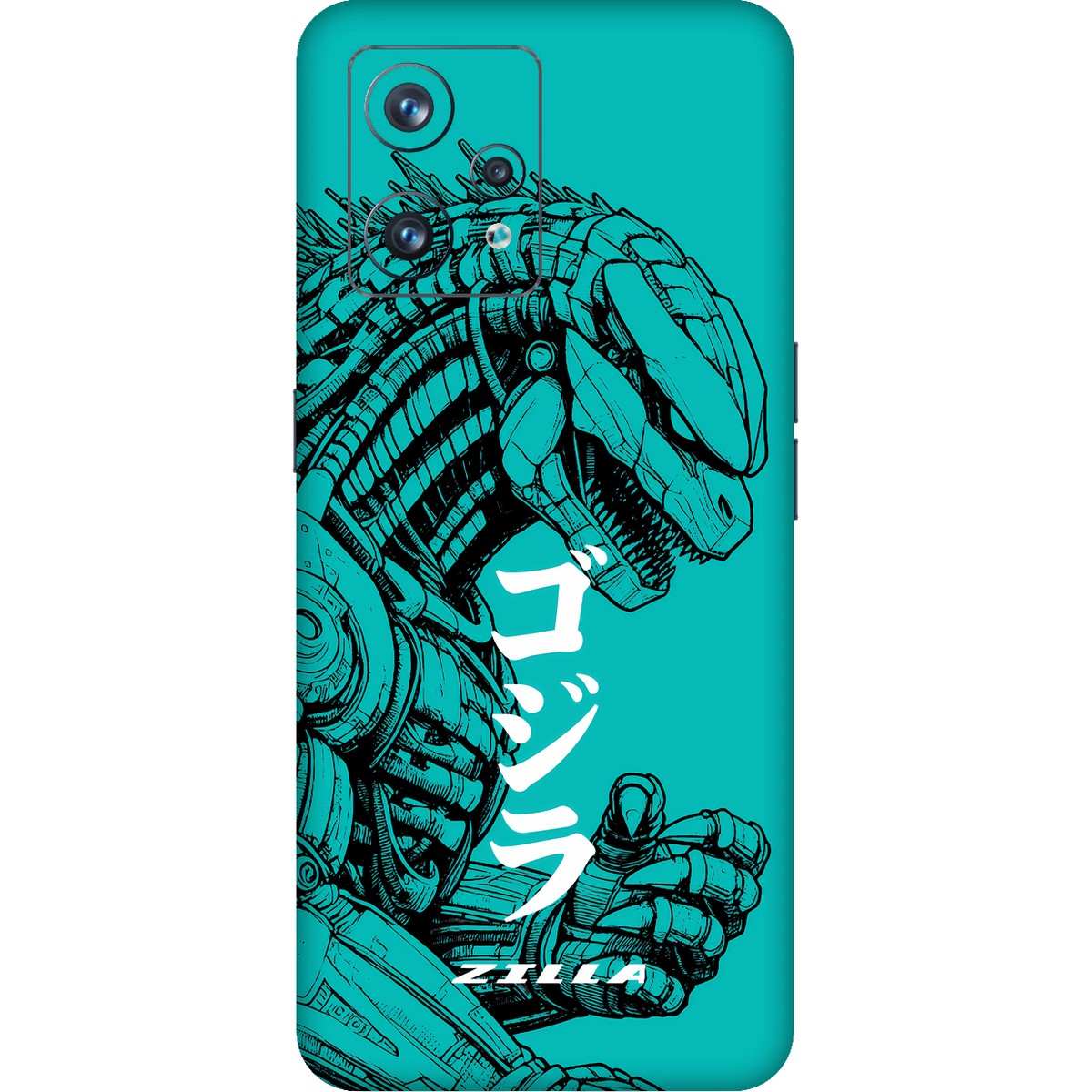 Zilla limited edition skin on Realme 9