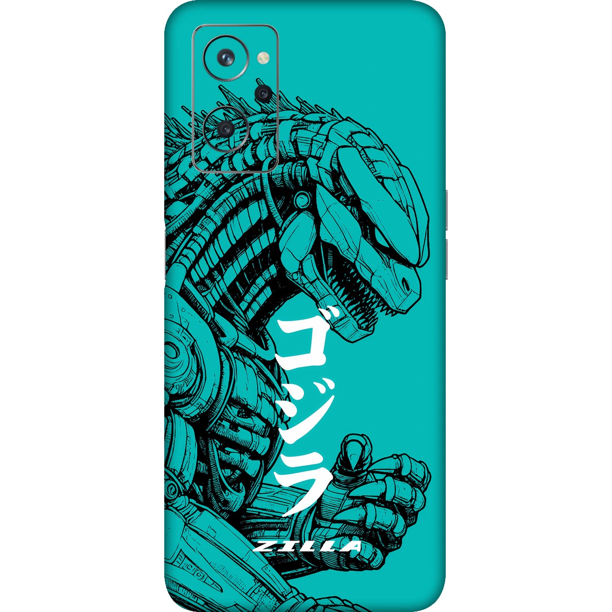 Zilla limited edition skin on Realme 9i