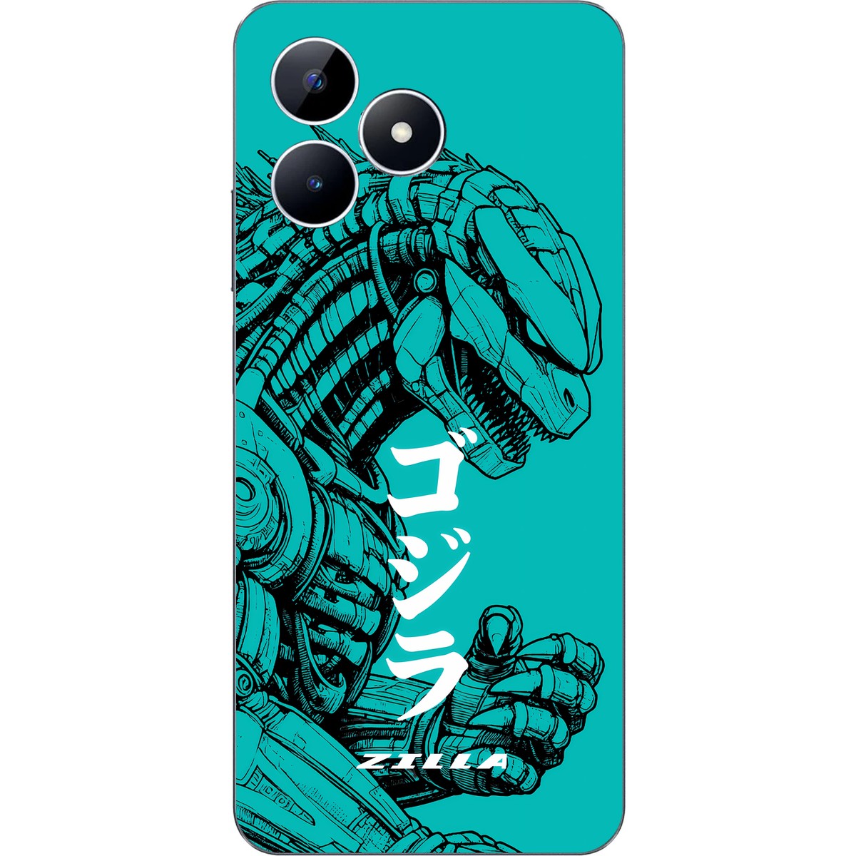 Zilla limited edition skin on Realme Note 50
