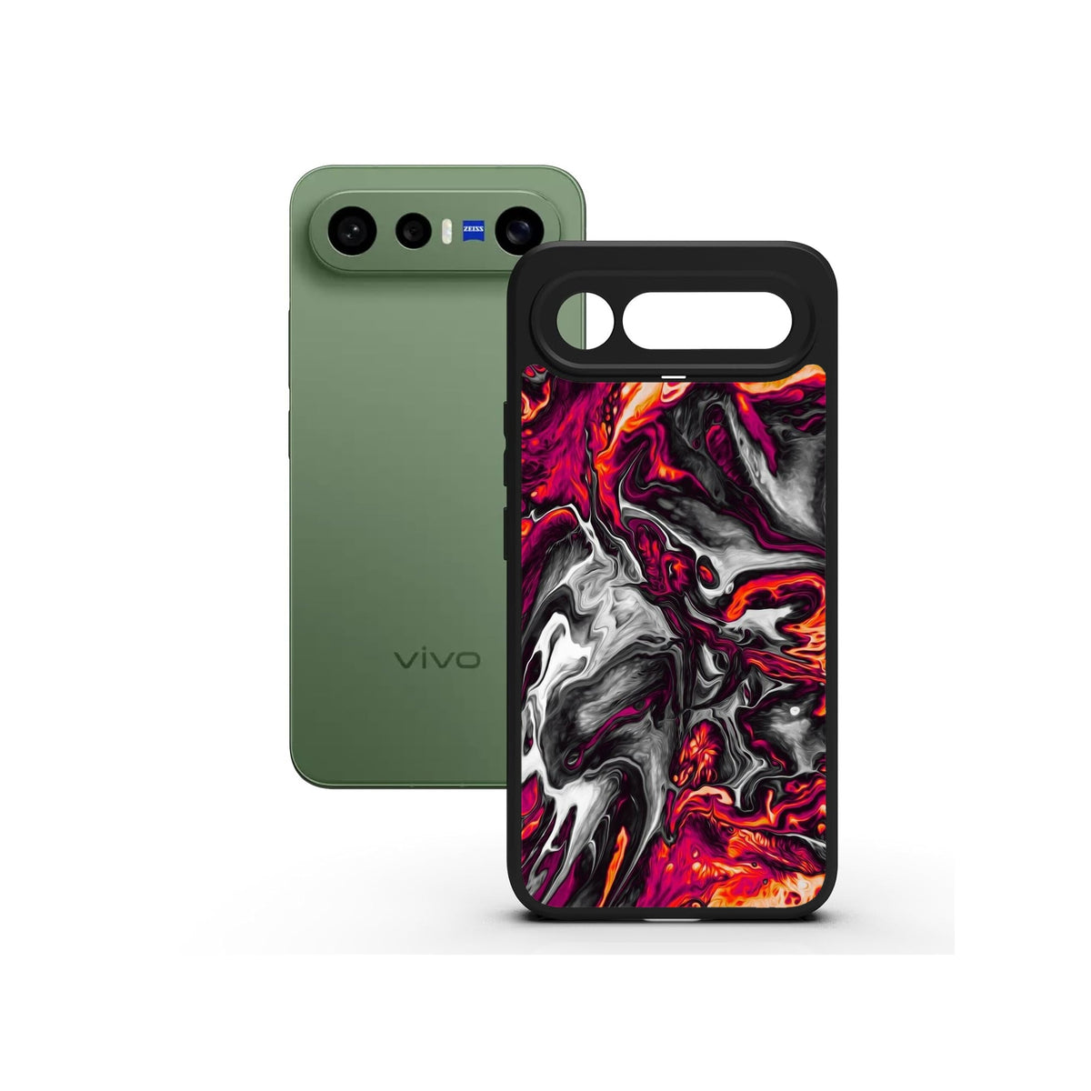 Red Hot Lava printed Doyers case, alternate view