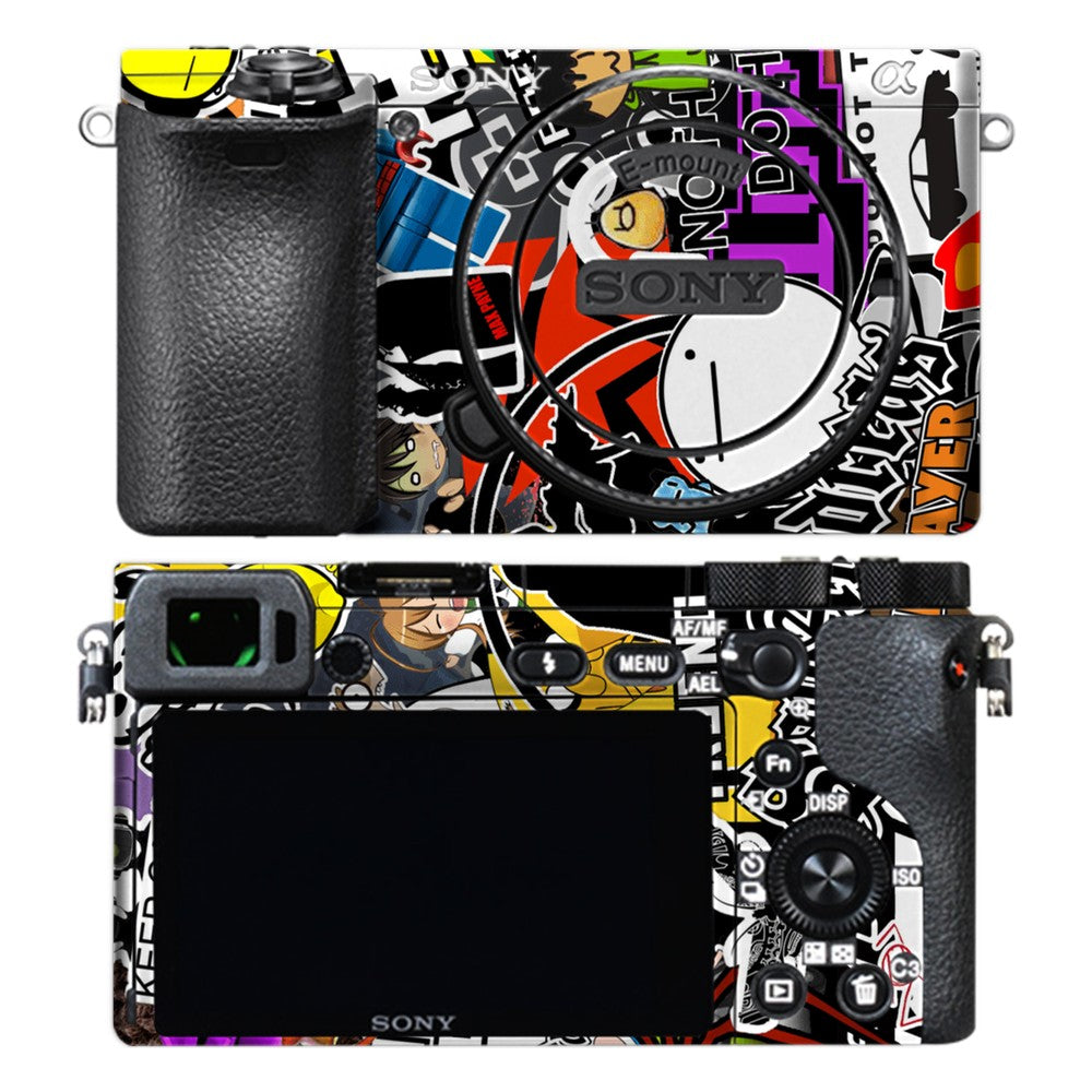 Sony A6500 camera skin - 90s Doodle