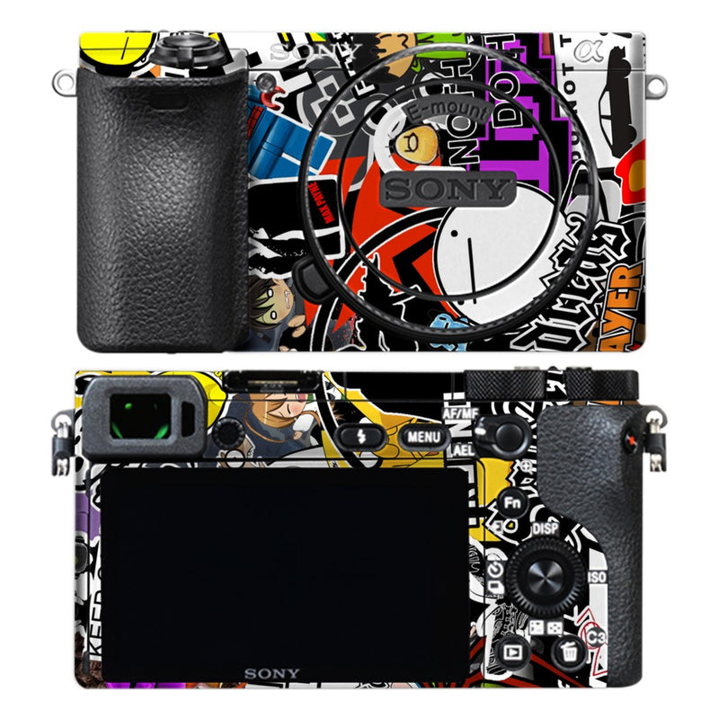 Sony A6500 camera skin - 90s Doodle