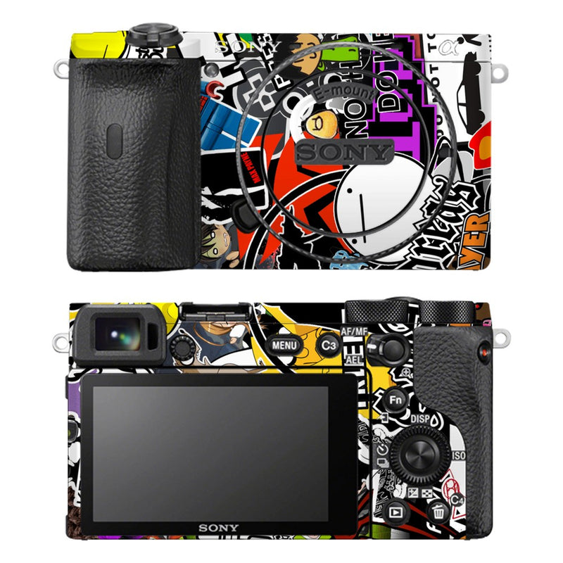 Sony A6600 camera skin - 90s Doodle