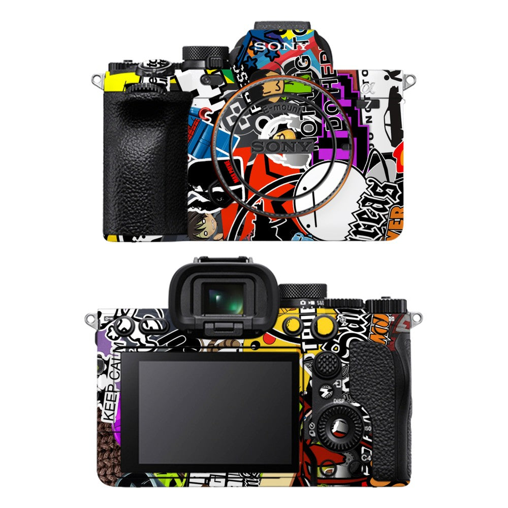 Sony A7 IV camera skin - 90s Doodle