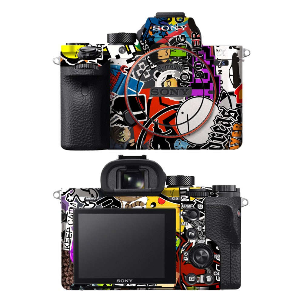 Sony A7S II camera skin - 90s Doodle