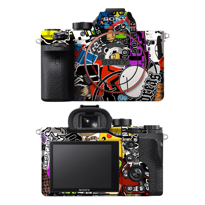 Sony A7S II camera skin - 90s Doodle