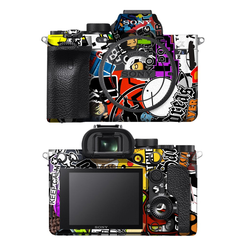 Sony A7S III camera skin - 90s Doodle