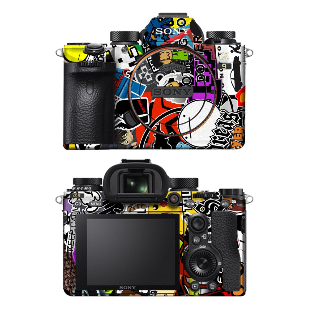 Sony A9 camera skin - 90s Doodle