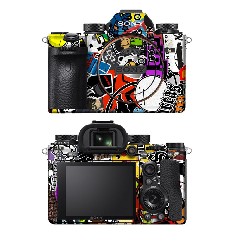 Sony A9 camera skin - 90s Doodle