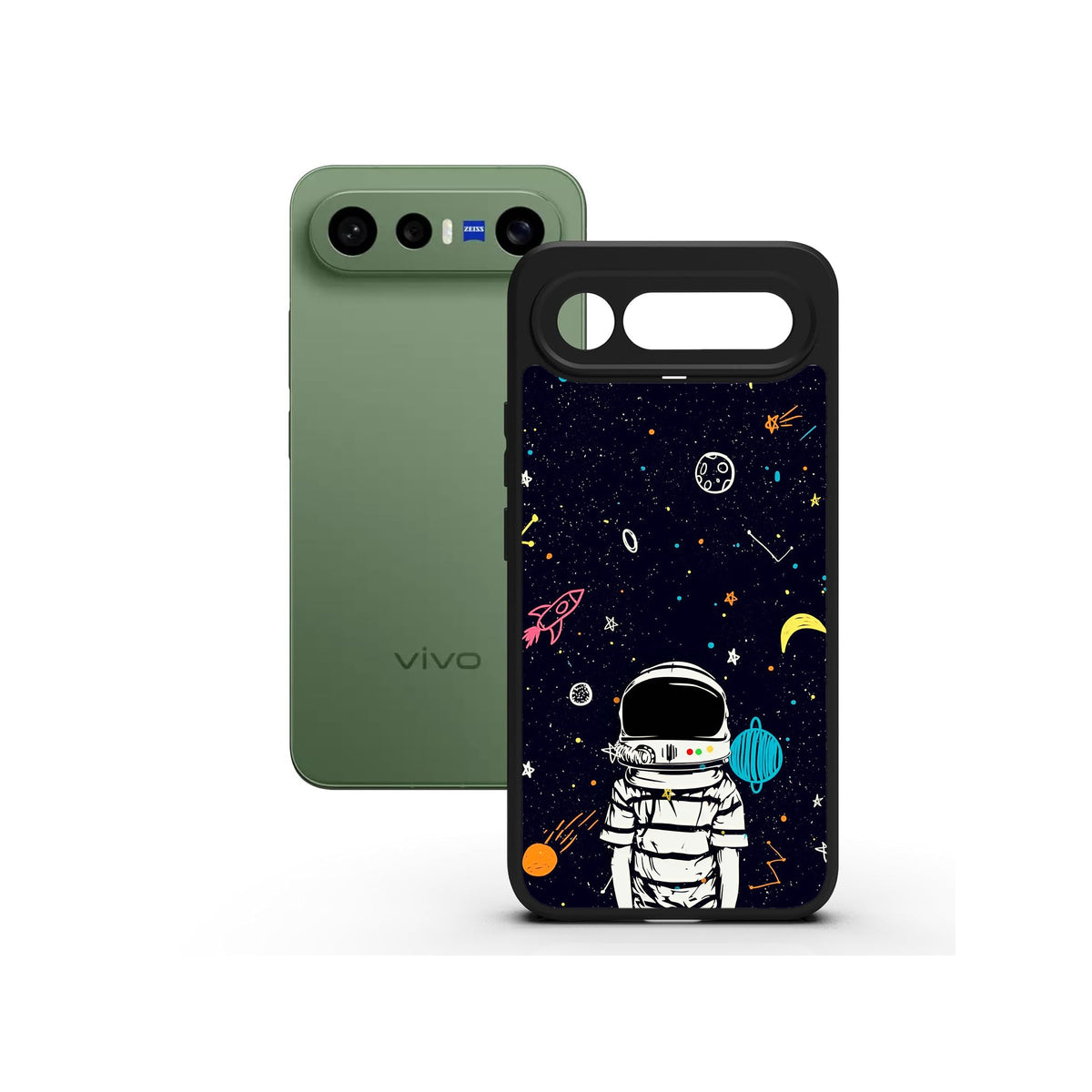 Space Boy printed Doyers case, alternate view