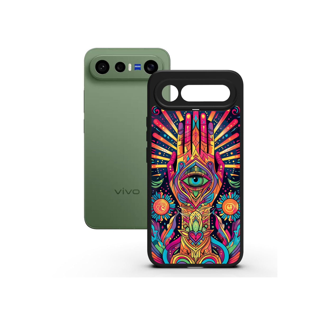 Trippy Third Eye printed Doyers case