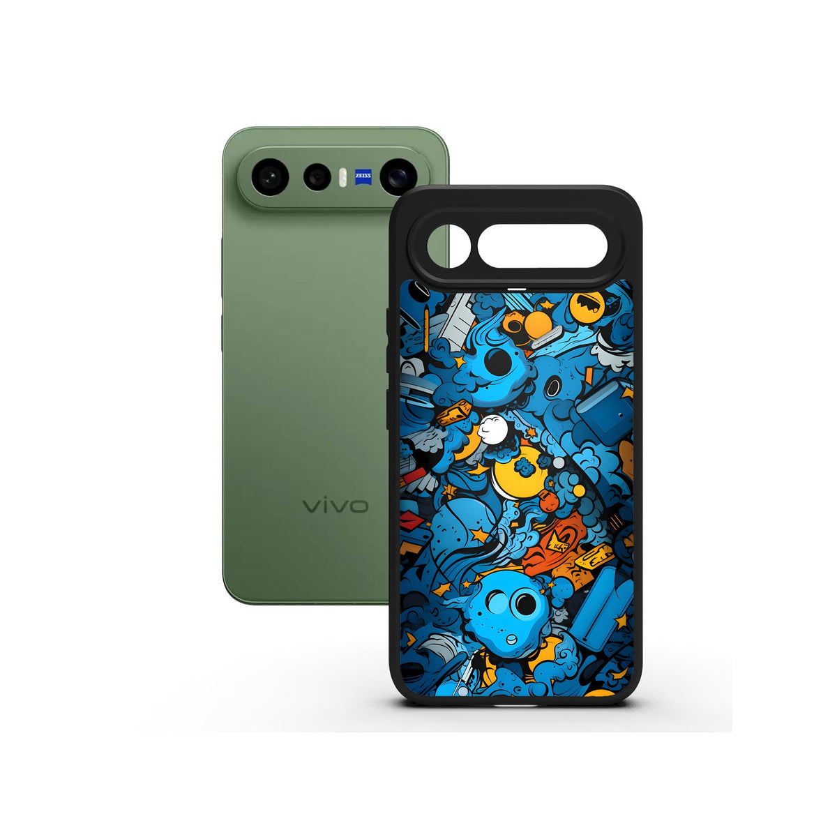 Urban Ink Blue printed Doyers case, alternate view