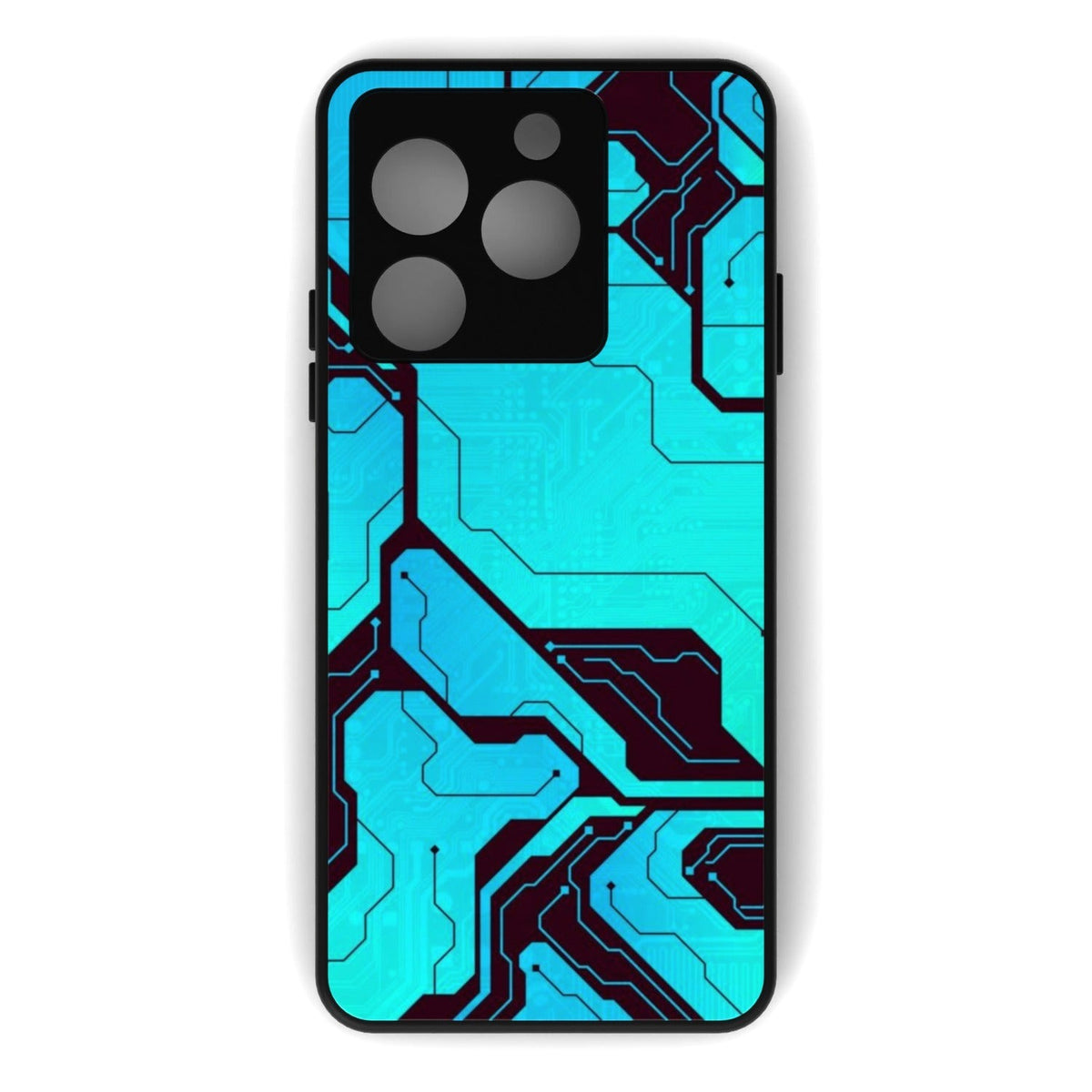 BlueBoard printed metal phone case - flat back view