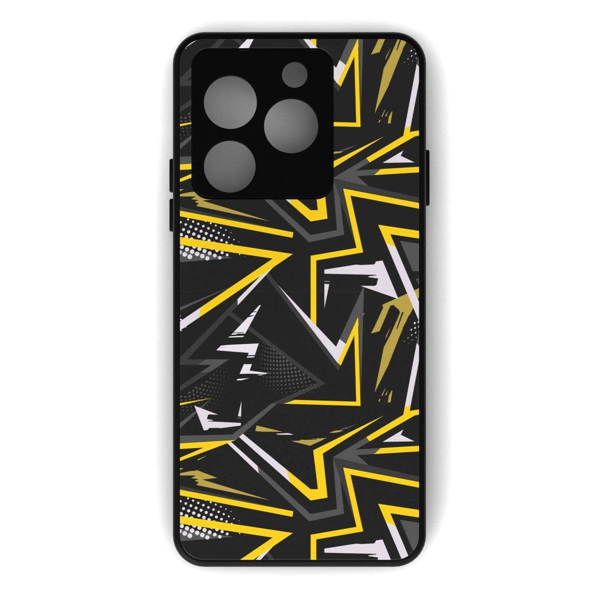 Abstraxx Y printed metal phone case - flat back view